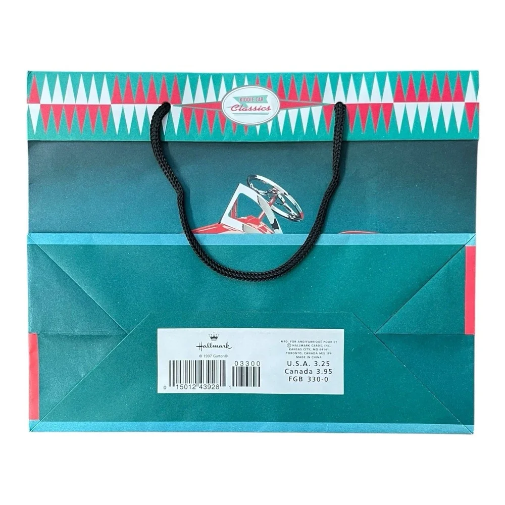 Hallmark 1997 Garton Pedal Car Gift Bag